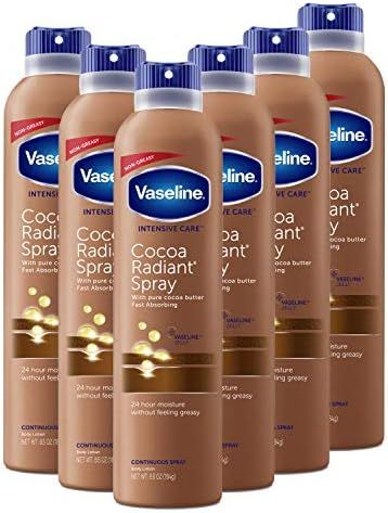 Vaseline Intensive Care Spray Moisturizer For Dry Skin Cocoa Radiant Made with 100% Pure Cocoa Bu... | Amazon (US)