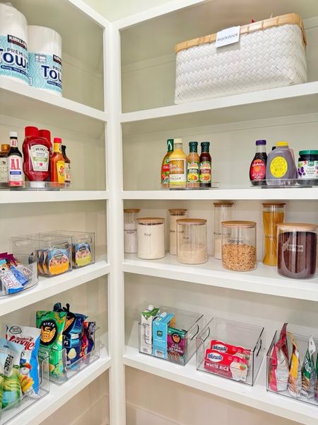 Got snacks? When your items are categorized and put into clear bins, it's easy to manage what you have in stock and what needs to be repurchased.

#LTKFamily #LTKHome