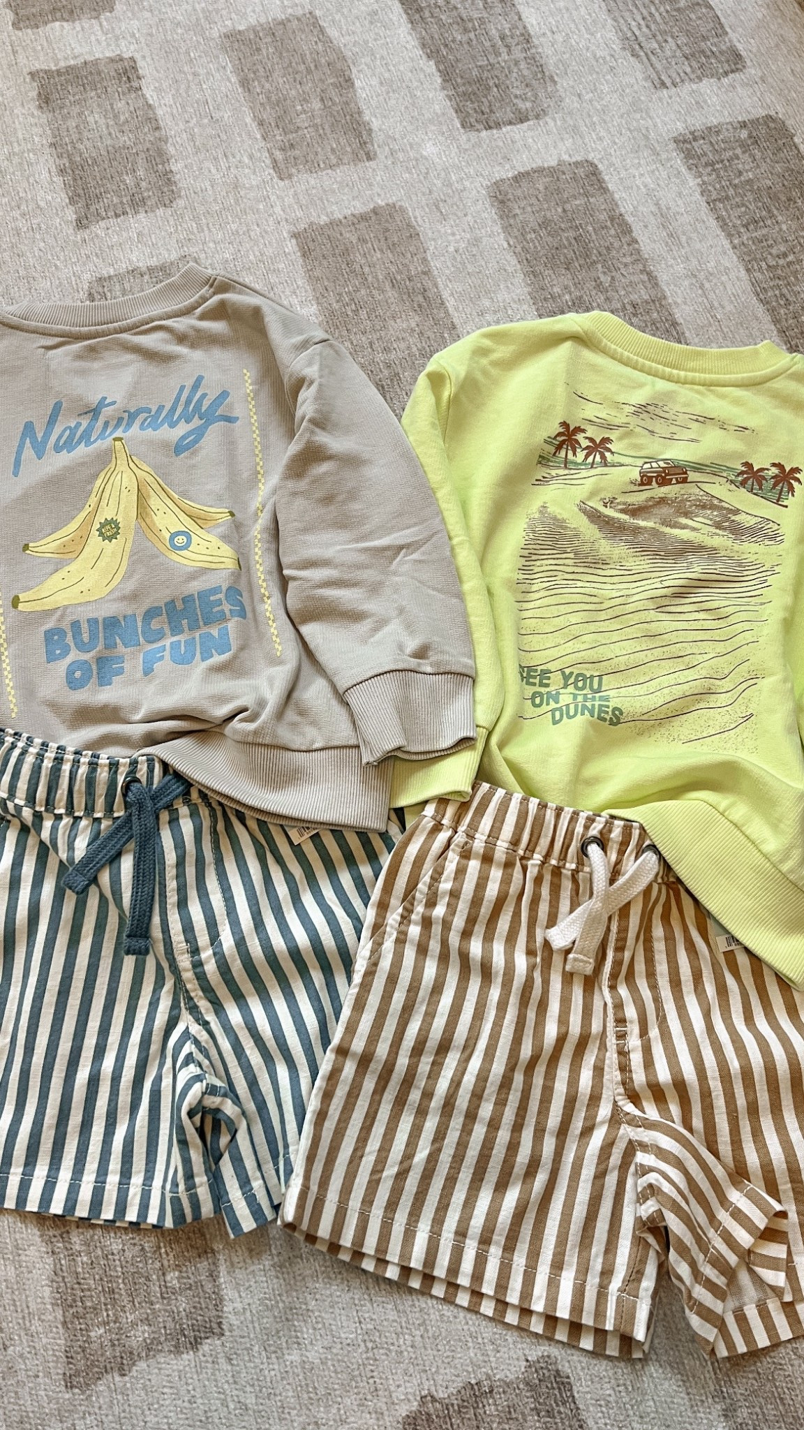 Adorable spring outfits for toddler boys 🤍
Loving the striped shorts, fun colors, and comfy fits. Cute and practical—because toddler clothes have to do both.

#ToddlerBoyStyle #ToddlerOutfits #SpringToddlerOutfits #ToddlerBoyFashion 
#ToddlerClothes #KidsSpringStyle #BoyMomLife #ToddlerMom 
#EverydayToddler #ComfyKidsStyle #NeutralKidsStyle

#LTKBaby #LTKootd #LTKKids