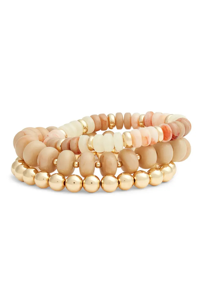 3-Pack Beaded Bracelets (Women) | Nordstrom | Nordstrom