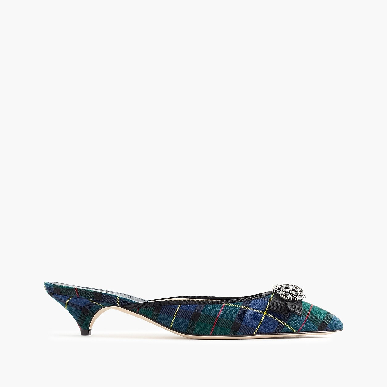 Plaid kitten mules | J. Crew US