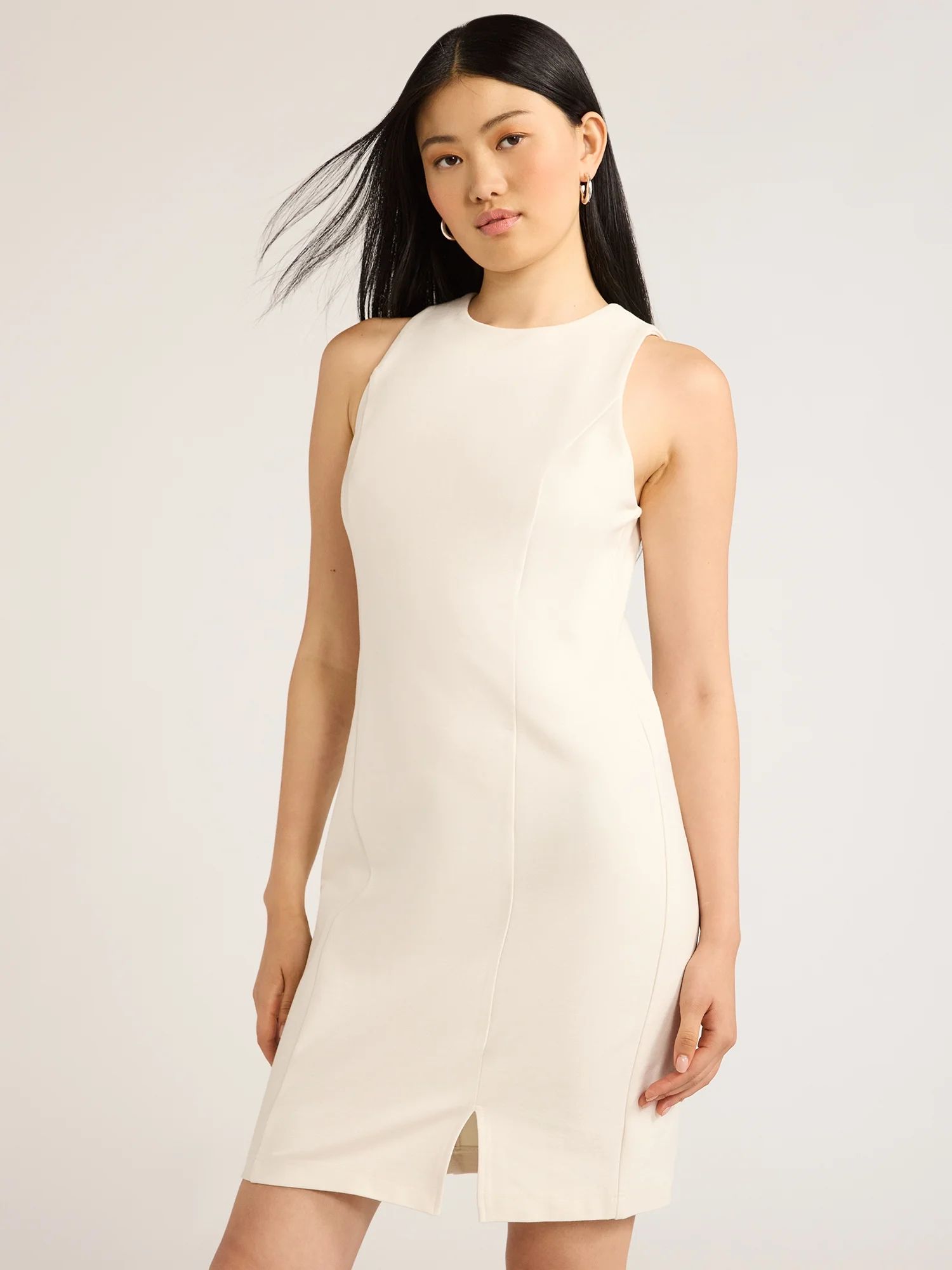 Scoop Women’s Sleeveless Ponte Dress, Sizes XS-XXL | Walmart (US)