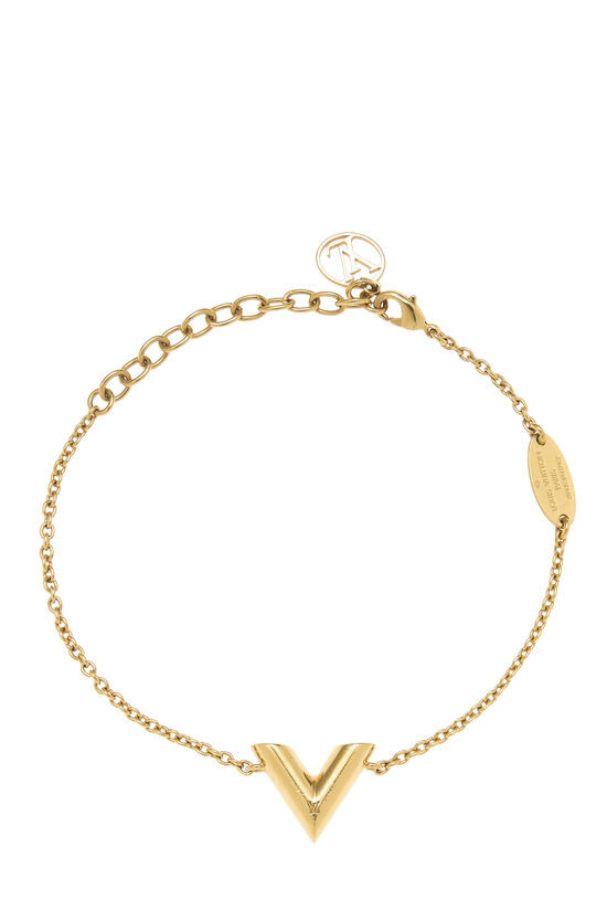 Gold Metal Essential V Bracelet | What Goes Around Comes Around