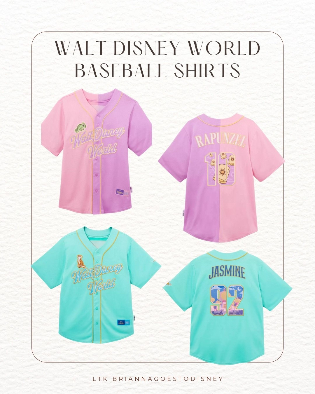 Walt Disney World Baseball Shirts for Adults

Jasmine | Aladdin | Rapunzel | Tangled | Belle | Beauty & the Beast | Tiana | Princess & the Frog | Disney parks | what to wear to Disney | matching Disney shirts

#LTKmomlife