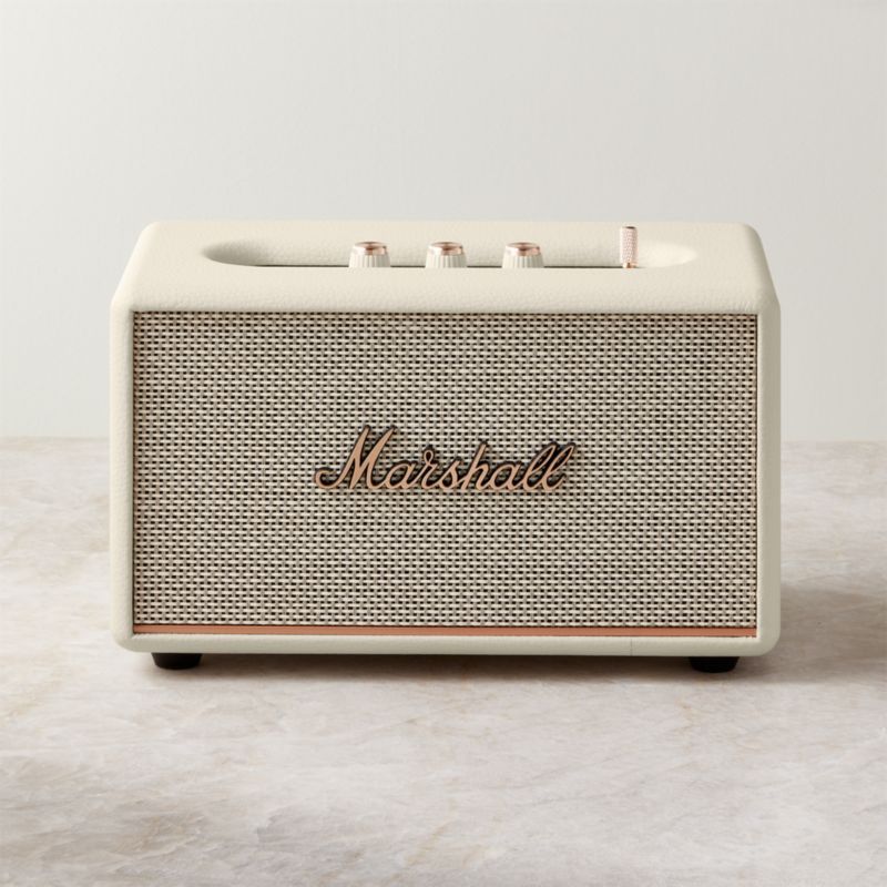 Marshall Acton III White Vintage Bluetooth Speaker + Reviews | CB2 | CB2