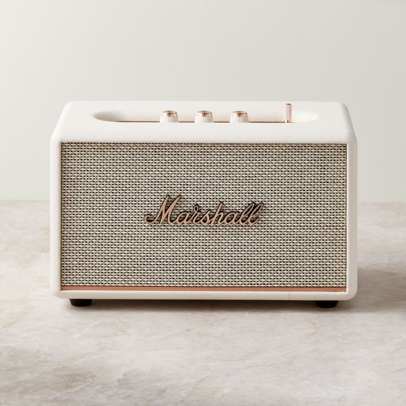 Marshall Acton III White Vintage Bluetooth Speaker + Reviews | CB2 | CB2