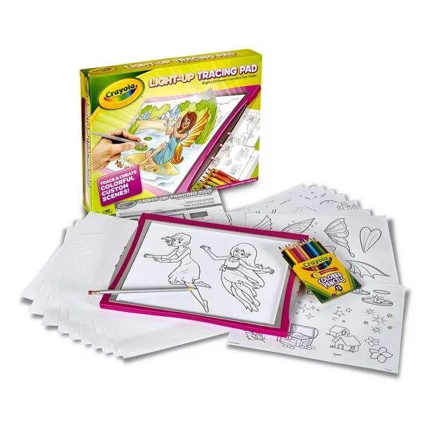 Crayola Light-Up Tracing Pad Pink Specialty Paper Child Ages 3+ - Walmart.com | Walmart (US)