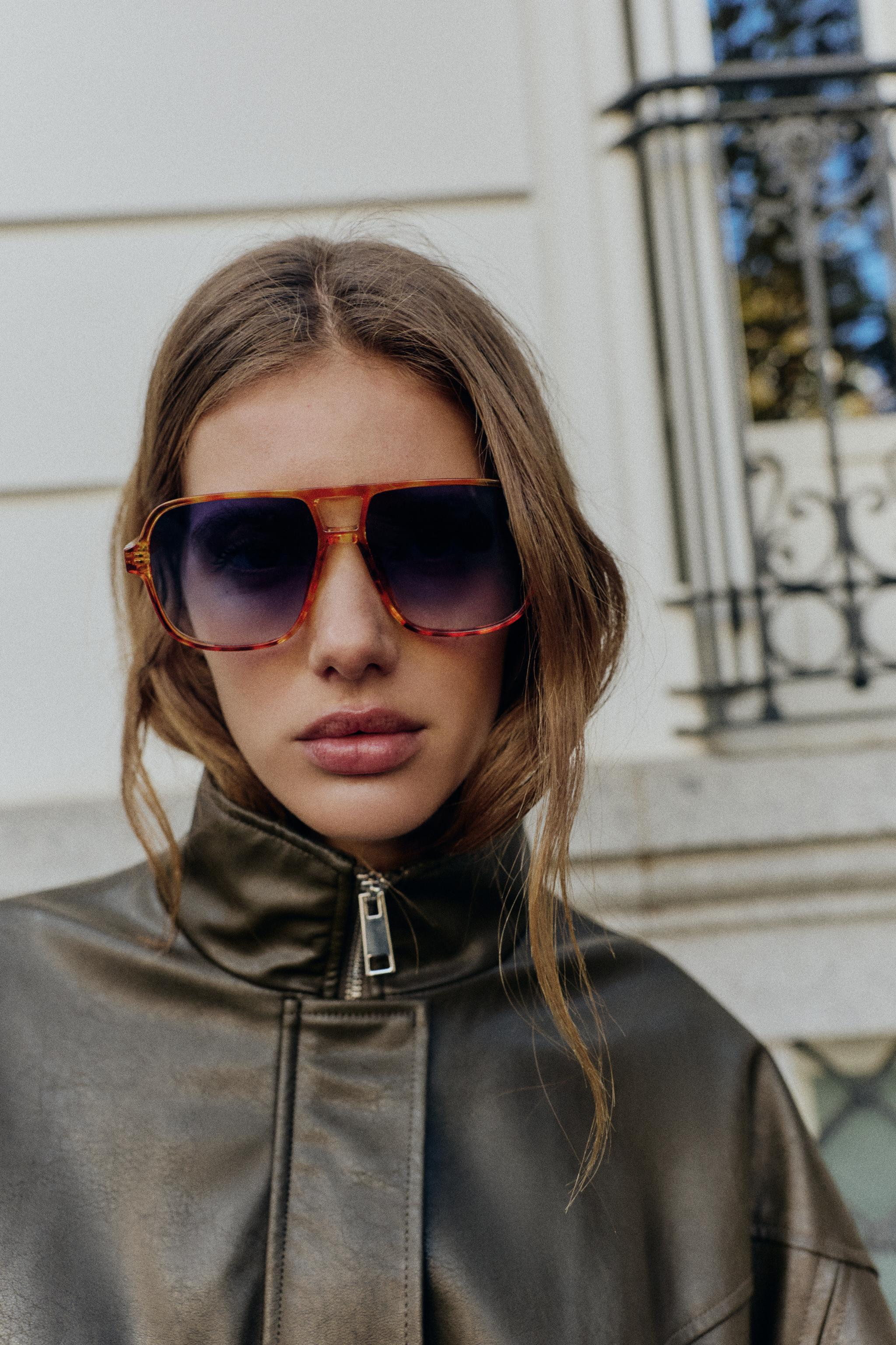 FAUX LEATHER HIGH COLLAR BOMBER JACKET | Zara US