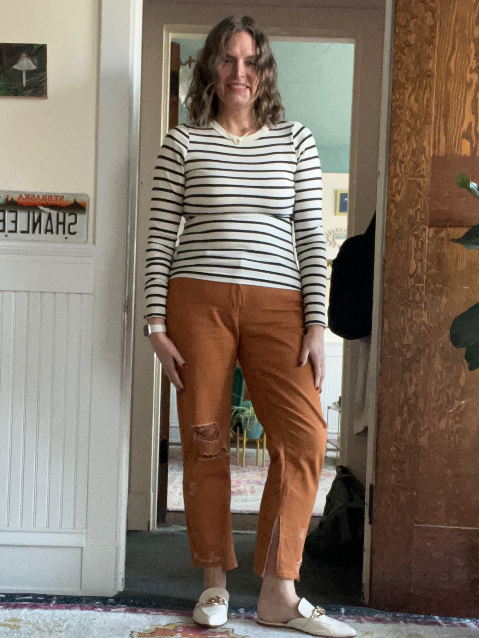 Fall striped shirt outfits 

#LTKMidsize #LTKOver40 #LTKSeasonal