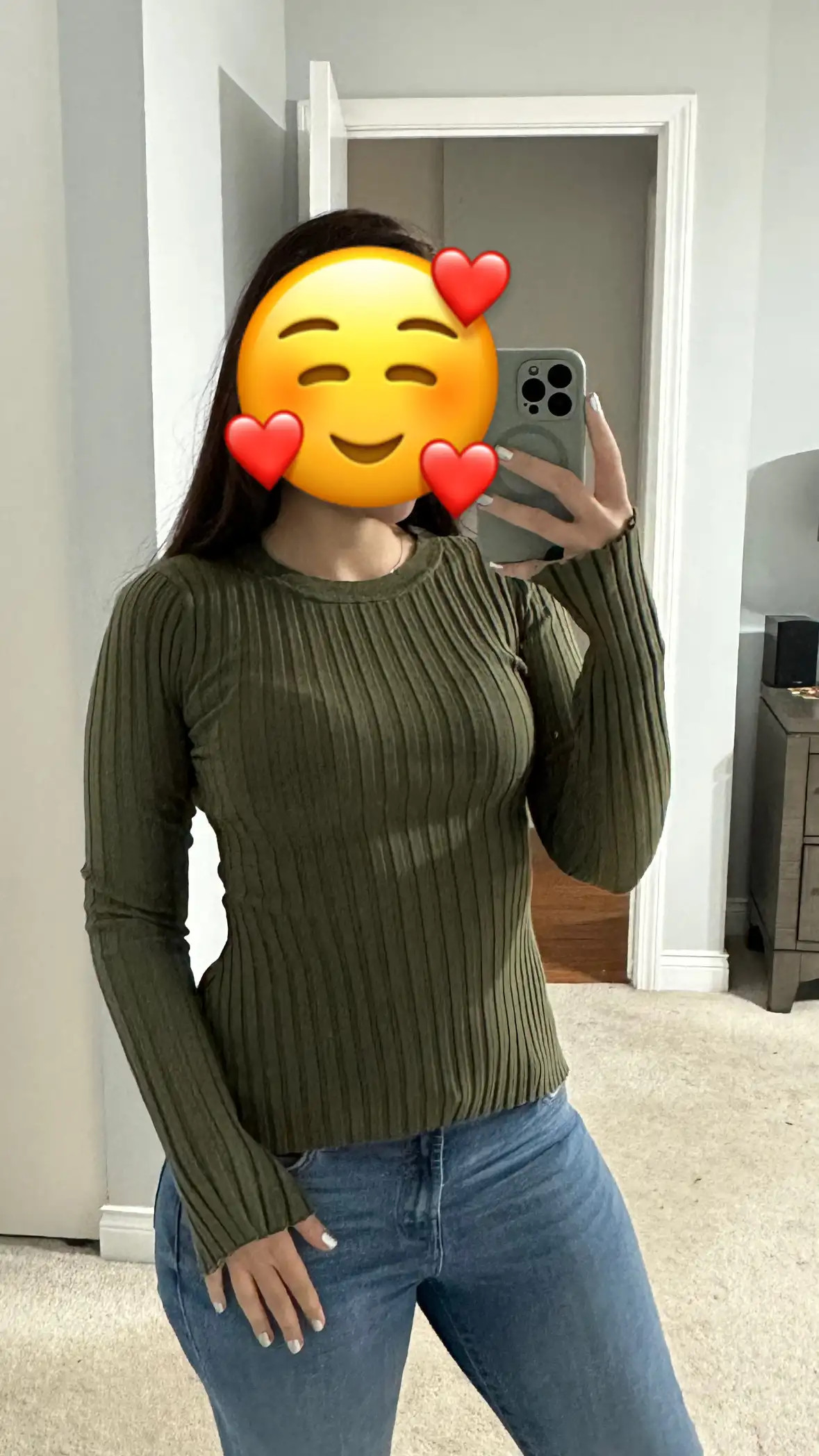 Cotton Cashmere Ribbed Long Sleeve Sweater | Quince