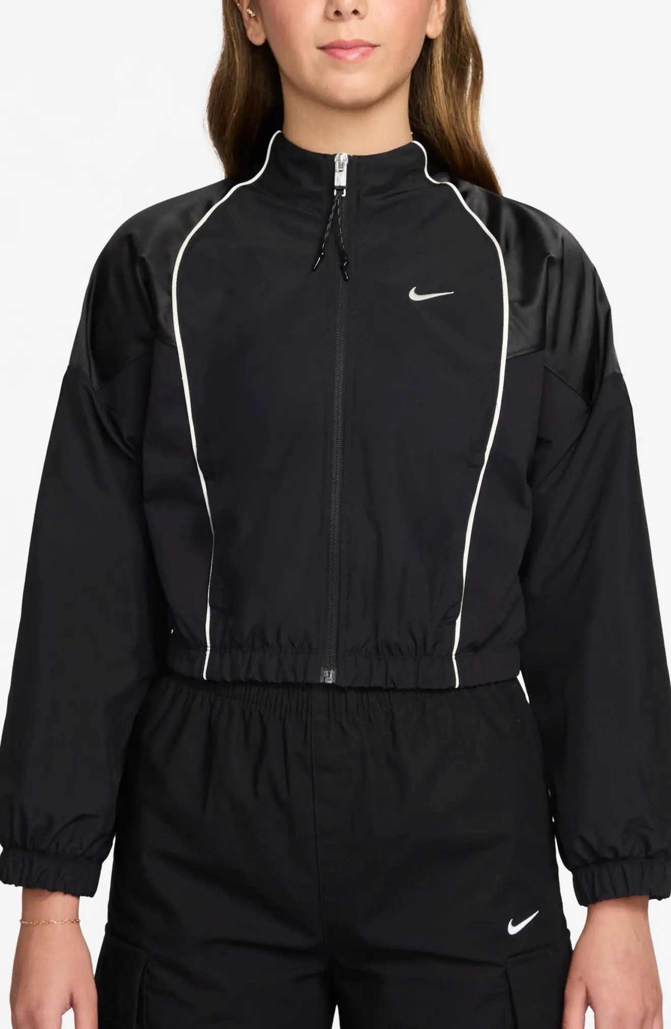 Sportswear Shrunken Water Repellent Track Jacket (Women) | Nordstrom | Nordstrom