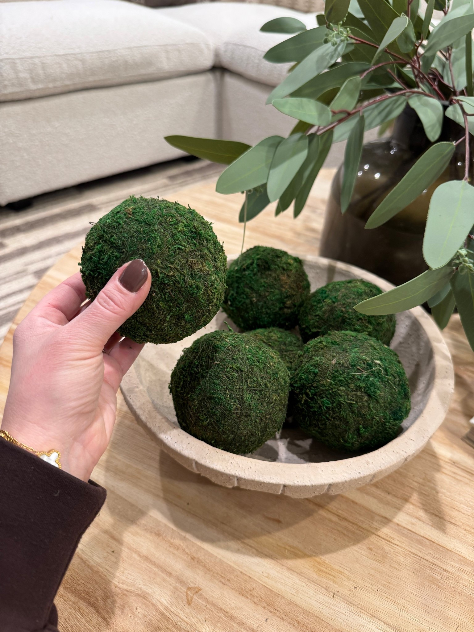 These moss balls are so pretty for styling and look high end, RH style. @amazon #amazonhome #founditonamazon #amazon 

#LTKFindsUnder100 #LTKSaleAlert #LTKHome