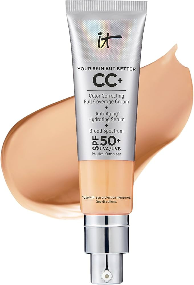 IT Cosmetics Your Skin But Better CC+ Cream - Color Correcting Cream, Full-Coverage Foundation, H... | Amazon (US)