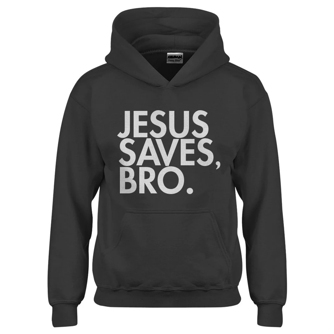 Jesus Saves Bro Youth Hoodie - Etsy | Etsy (US)