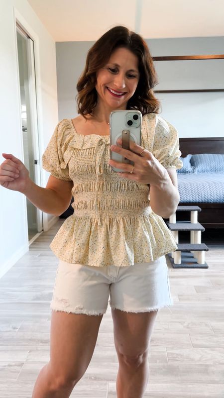 My white shorts are from Target and they are perfect for thic legs. My Ivy City Co peplum blouse is on sale.
Wearing size XS in blouse and 0 in the shorts 

I'm 4'10" and 115#; bust 32B, waist 26, hips 36

*** If you’re new to Ivy City Co and would like to purchase something that is not on sale use my code for 15% off:  PERFITLYPETITE15


#LTKActive #LTKStyleTip #LTKSaleAlert