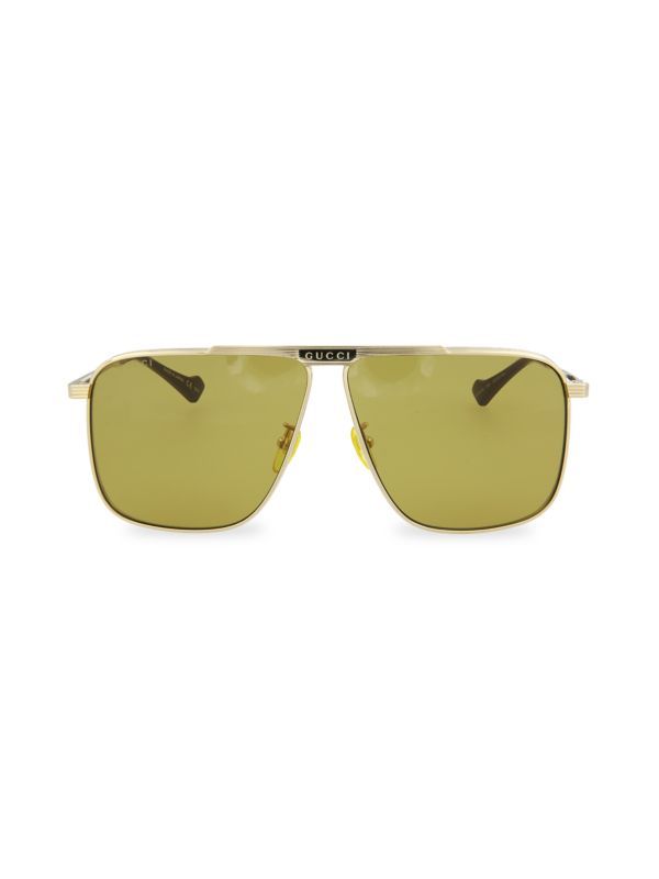 63MM Square Aviator Sunglasses | Saks Fifth Avenue OFF 5TH