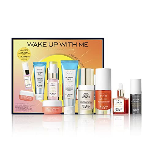 Sunday Riley Wake Up With Me Complete Brightening Morning Skincare Set | Amazon (US)