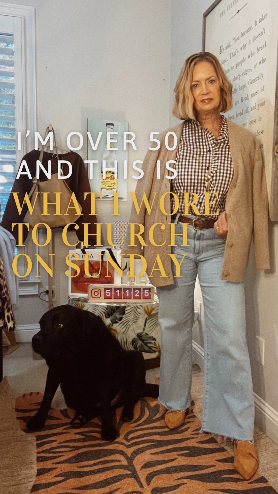 Sunday best but still me. 🤎
Over 50 and getting dressed for worship + teaching + family time.
This Amazon brown gingham top has been everywhere and for good reason… it’s flattering, comfy, and just feels right. Layered with my best-selling Quince cashmere cardigan (under $150), Paige Anessa jeans that do magic for the legs, and easy slide-on mules for a full day of church + fellowship.
Getting ready matters. Feeling good matters. Let’s show up. ✨

#styleover50 #over50fashion #womenover50 #everydaystyle #getdressed #outfitoftheday #ootdover50 #casualclassicstyle #midlifestyle #fallstyleideas #amazonfashionfinds #amazonstyle #viraloutfit #ginghamtop #quincecashmere #paigejeans #pageanessa #flatmules #comfortablechic #churchoutfit #sundayfit #sundaybeststyle #southernstyleblogger #shoppixieco #ltkover50 #ltkfall #ltkfashion #stylishwomenover50

#LTKShoeCrush #LTKSeasonal #LTKOver40