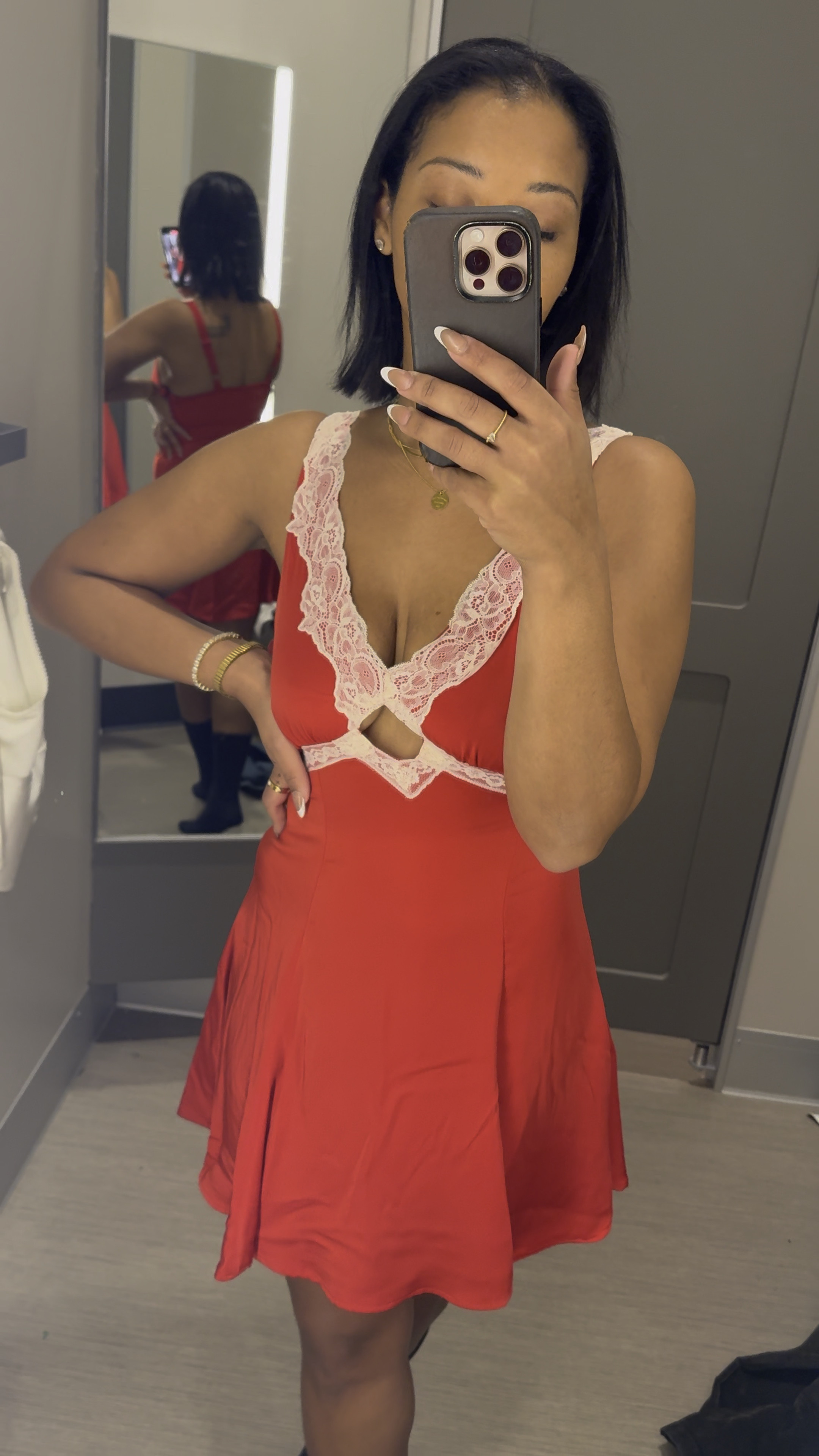 Cute for Valentine’s Day; feels more like Lingerie than an actual dress, idk 🤷🏽‍♀️ #valentinesday #targetfinds #targetfashion #lingerie #reddress #ootd #fashion 

#LTKGiftGuide #LTKSeasonal #LTKStyleTip