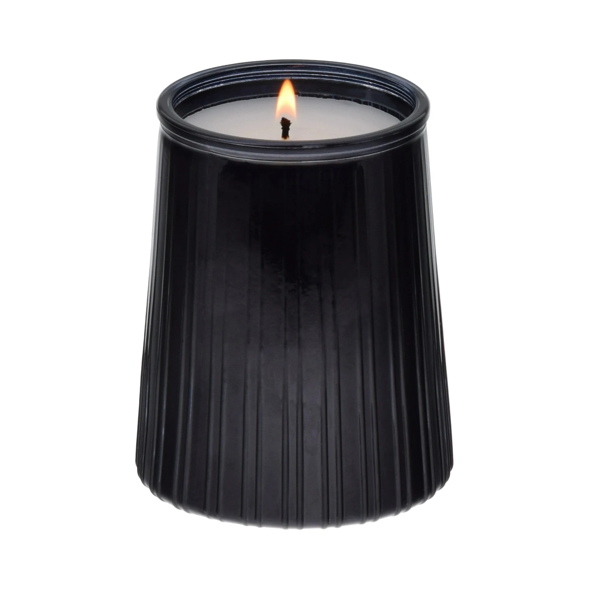 Better Homes & Gardens Warm Leathered Amber Scented 1-Wick 16.1oz Ribbed Jar Candle | Walmart (US)