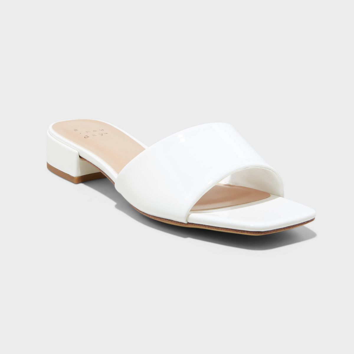Women's Tori Mule Heels with Memory Foam Insole - A New Day™ Cream 7.5 | Target