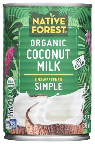 Native Forest Organic Coconut Milk Unsweetened - Coconut Milk Canned, Unsweetened Coconut Milk Organic, Simple - 13.5 Fl Oz (Pack of 1) | Amazon (US)
