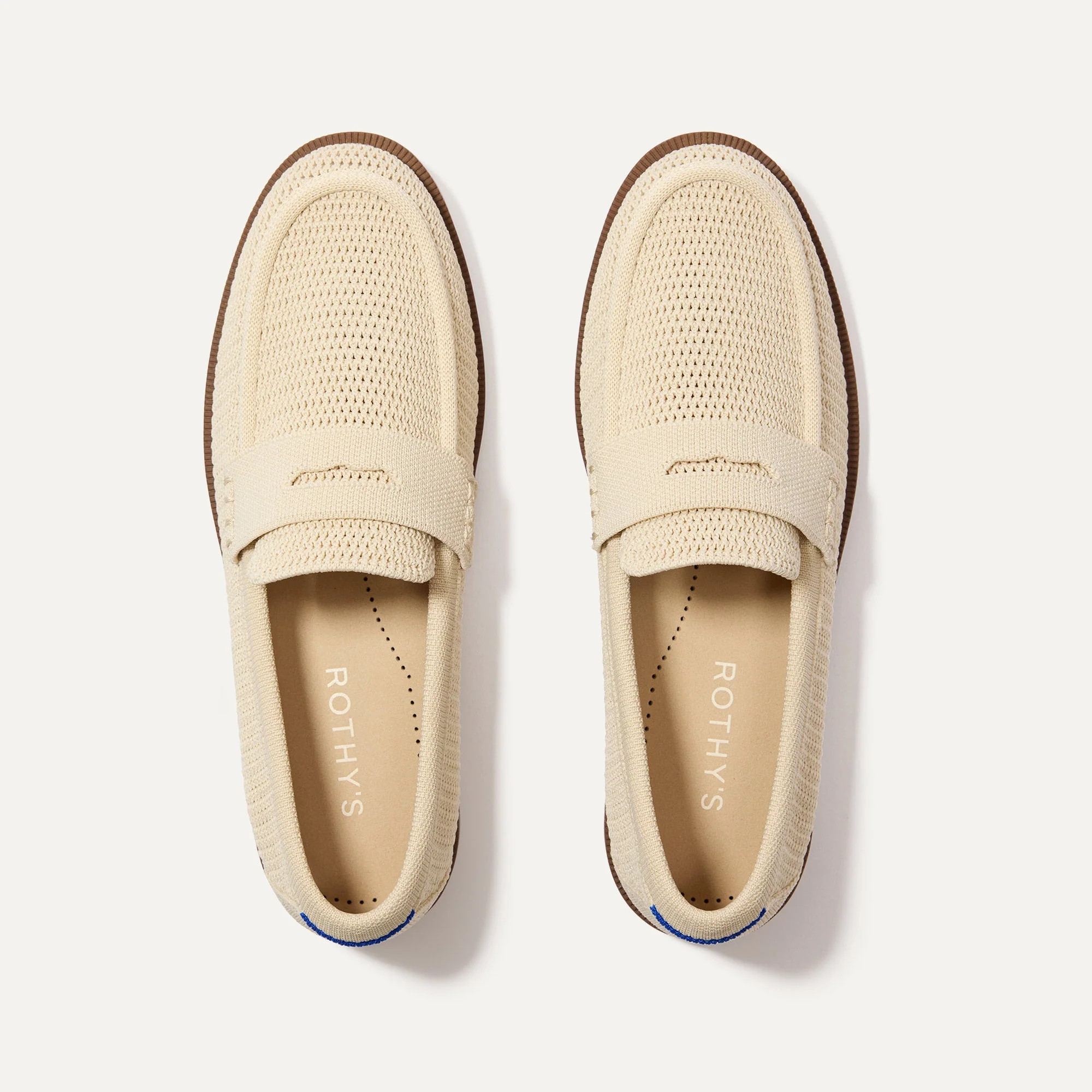 The Penny Loafer in Conch Raffia-Knit for Women | Rothy's | Rothy's