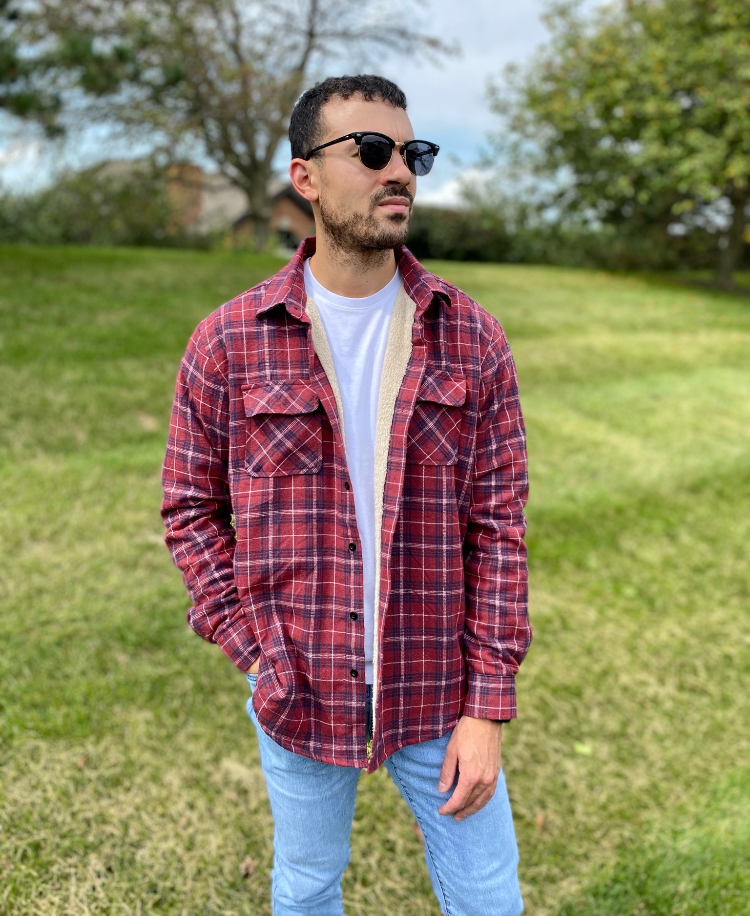 Men's Long Sleeve Lined Flannel Shirt Jacket Button Up Fleece Plaid Shirt

He’s wearing a Large 
Sizes go S-XXL

Very soft and comfortable 

15% off code right now 

#LTKmens #LTKSeasonal #LTKsalealert