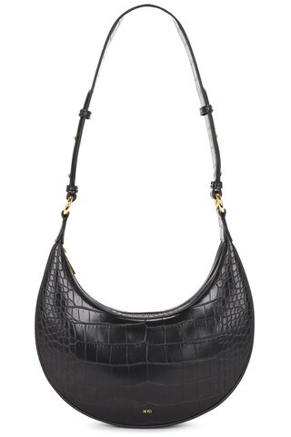JW PEI Carly Saddle Bag in Black Croc from Revolve.com | Revolve Clothing (Global)