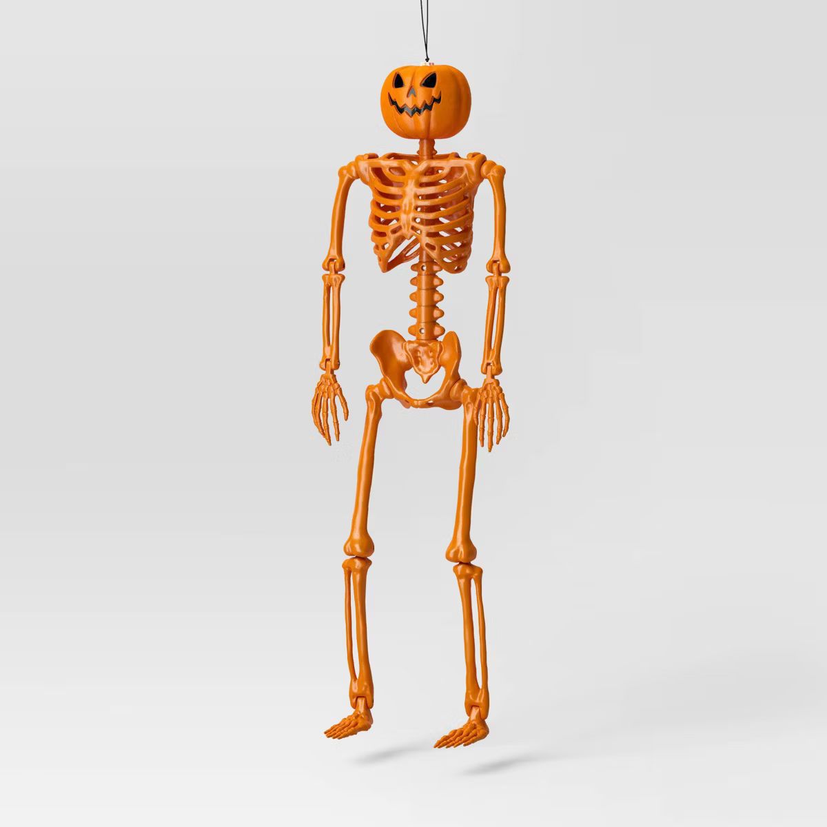 24" Pumpkin Head Skeleton Halloween Decorative Prop Orange - Hyde & EEK! Boutique™ | Target