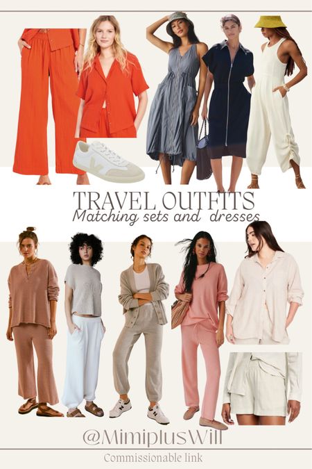 Travel outfits! I love matching sets for travel. Dresses are fun and easy to throw on and go too! 

Travel outfit | travel set| lounge set | casual dress | summer travel | summer vacation | matching set 
Follow @mimipluswill for more! 

#LTKSeasonal #LTKStyleTip #LTKTravel