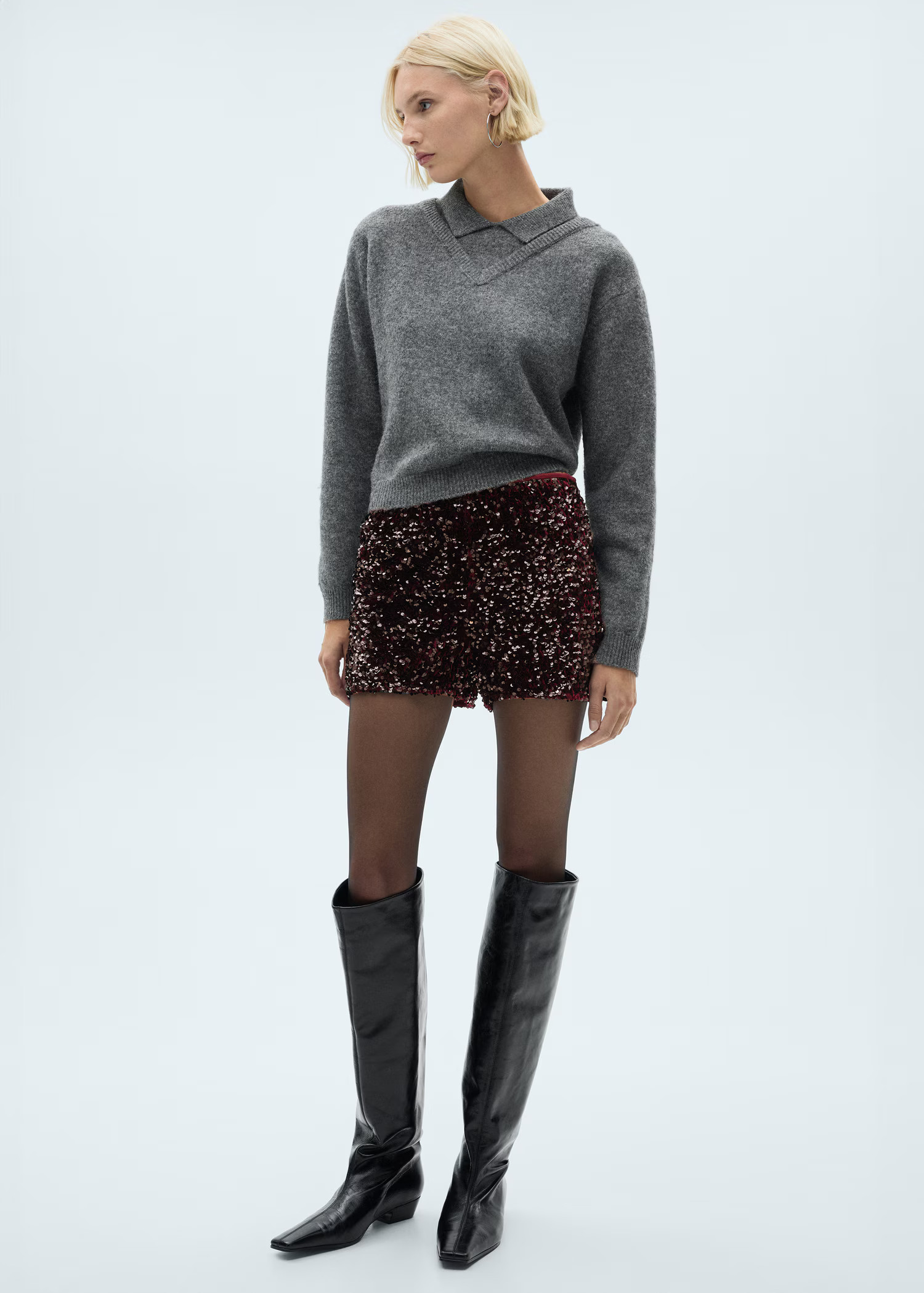 Sequin shorts - Women | MANGO USA | Mango (US/MX/AU)