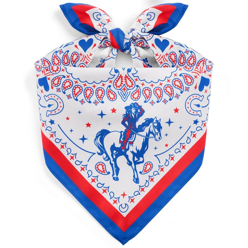 xo, Fetti American Cowgirl Bandana, 27" x 27" | Last Rodeo Bachelorette Party, Western Birthday A... | Amazon (US)