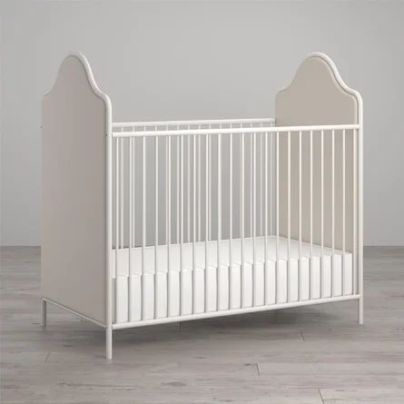 Little Seeds Piper 2-in-1 Convertible Upholstered Crib | Wayfair North America