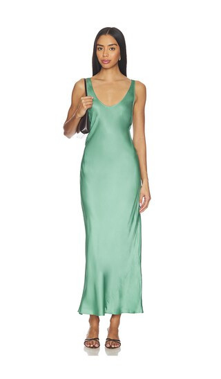 L'AGENCE Akiya Tank Dress in Mint. - size S | Revolve Clothing (Global)