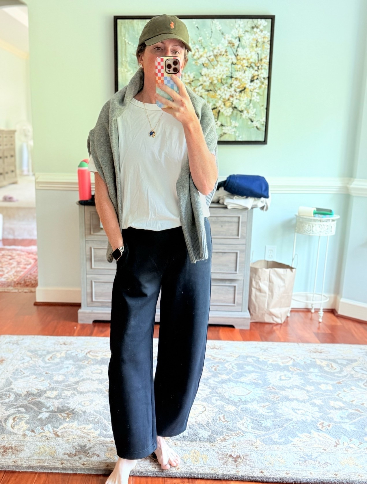 Obsessing over the material on the new pull on barrel leg ankle length cropped black pants from target. Ultimate mom necessity

#LTKdayinmylife #LTKOver40 #LTKMidsize