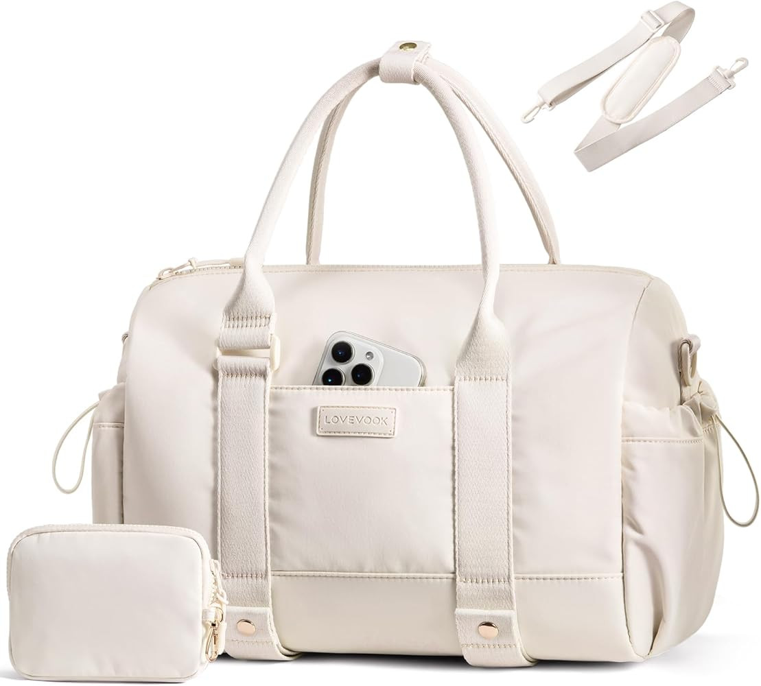 LOVEVOOK Small Gym Bag for Women with Yoga mat Holder, Mini Duffle Bag for Travel with Wet Pocket... | Amazon (US)