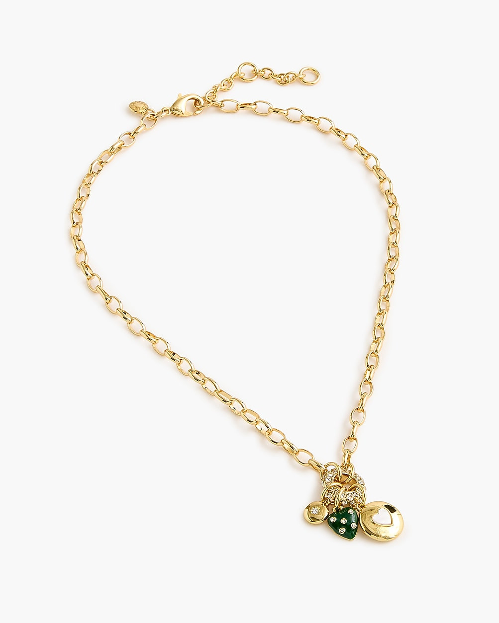 Double-chainlink charm necklace | J.Crew Factory