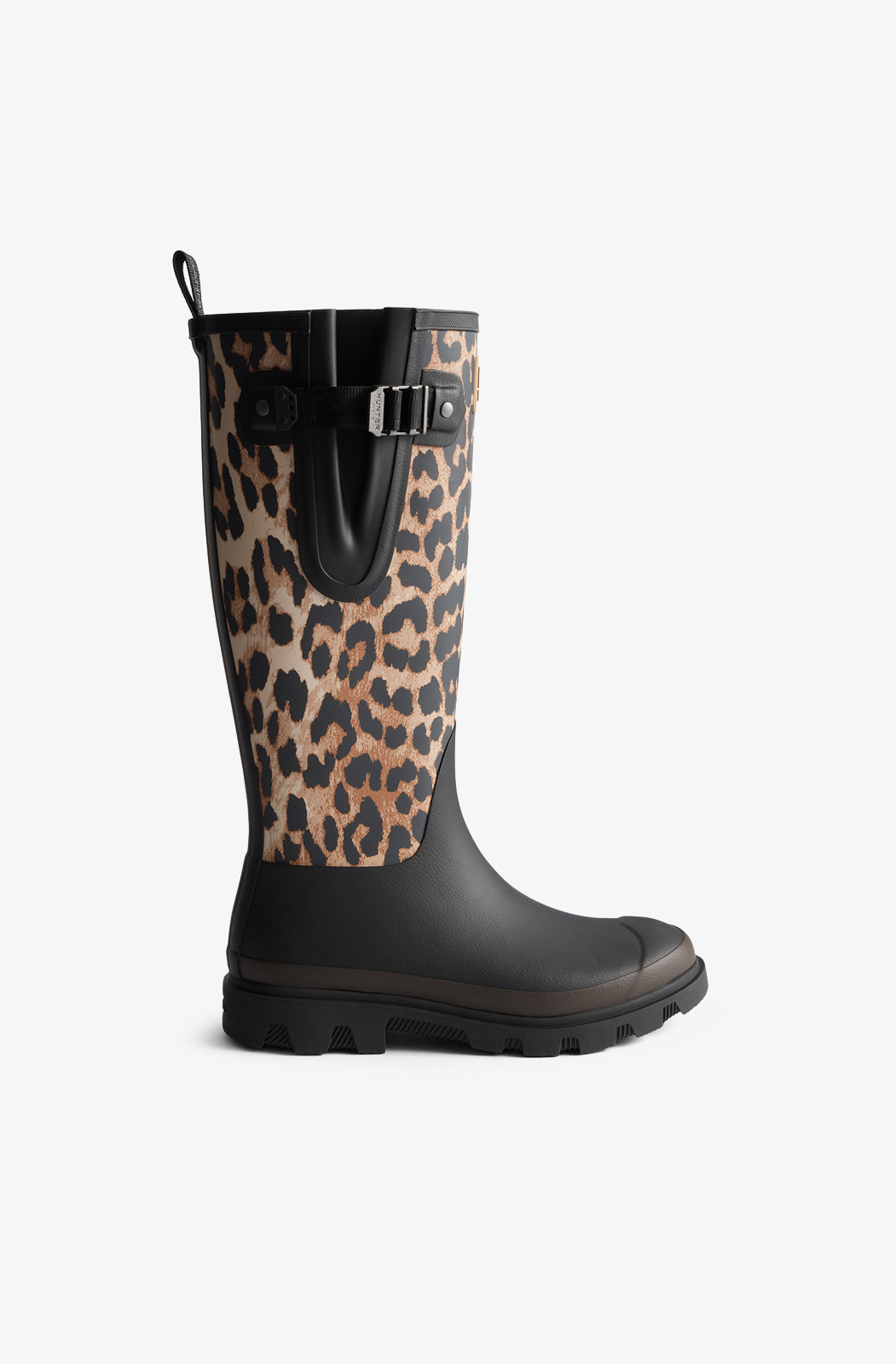 Downpour Tall Boots in Leopard | Ganni