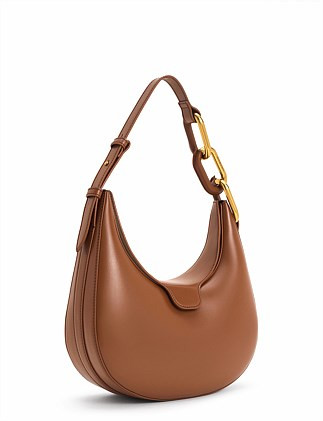 KORA METALLIC-ACCENT MOON BAG | David Jones (Australia & New Zealand)