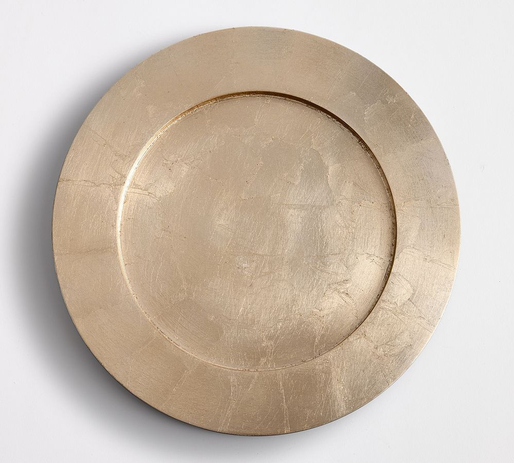 Gold Leaf Charger Plates | Pottery Barn (US)