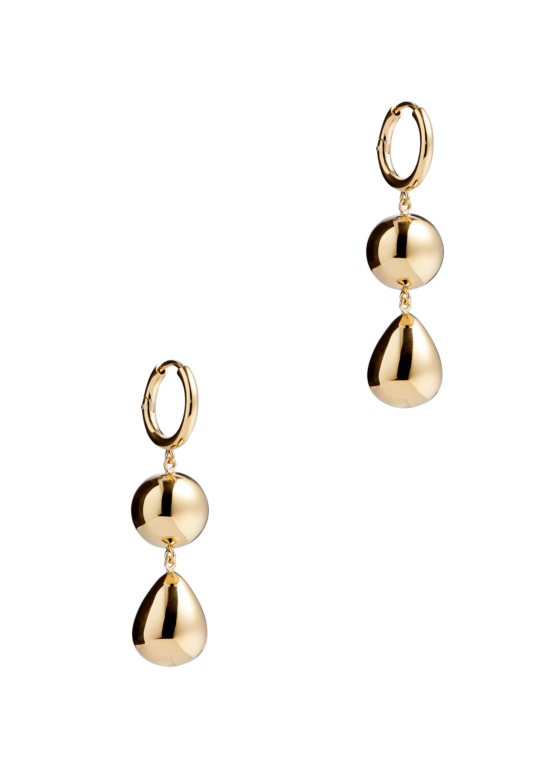 The Catherine 18kt gold-plated hoop earrings | Harvey Nichols