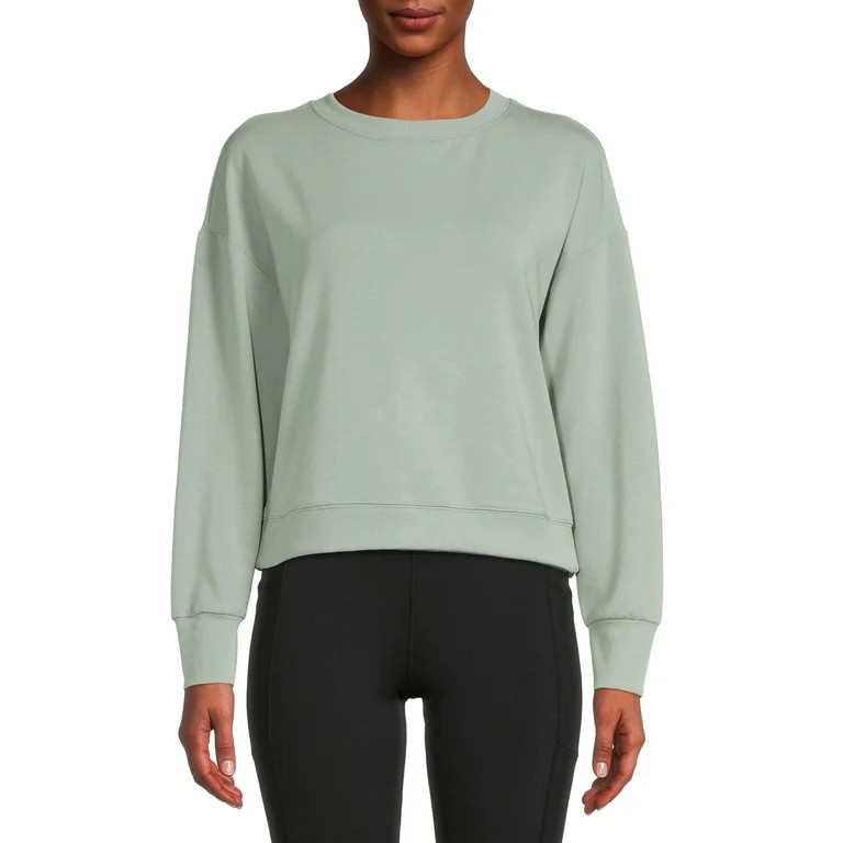 Avia Women's Long Sleeve Cutout Back Sweatshirt | Walmart (US)