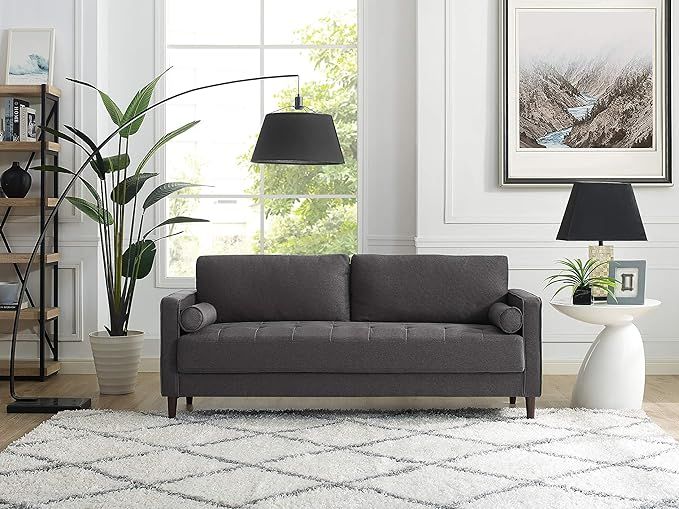 Lifestyle Solutions Lexington Sofa, 75.6" W x 31.1" D x 33.5" H, Heather Grey | Amazon (US)