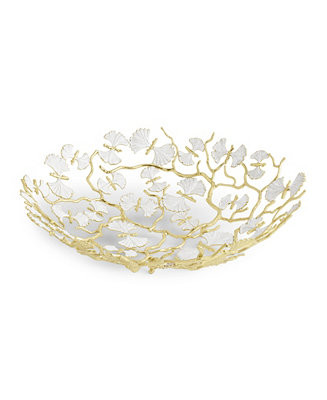Michael Aram Butterfly Ginkgo Gold Centerpiece Platter - Macy's | Macy's