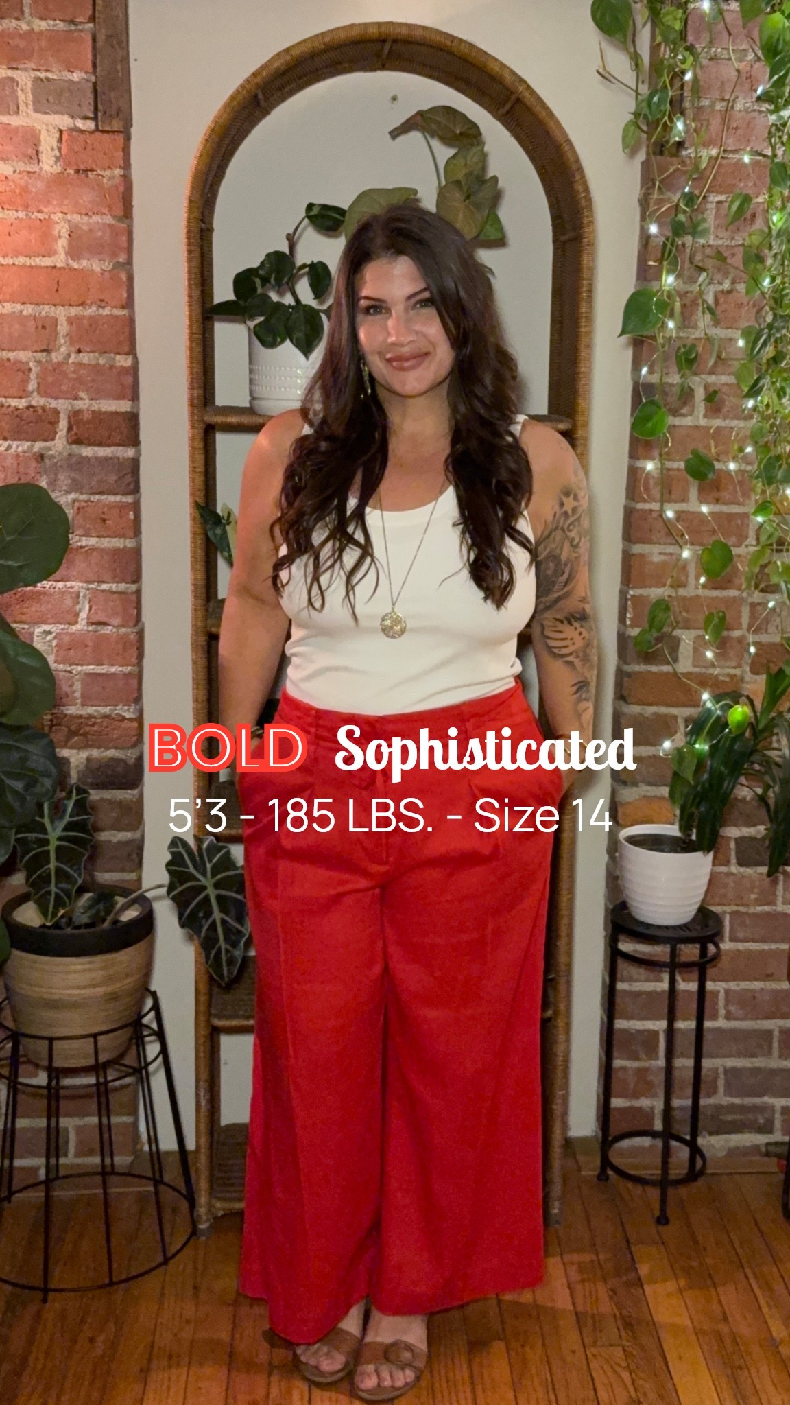 Size 14 / Large Bold sophisticated 

This look is part of my 10 piece summer capsule wardrobe. 
10 very basic pieces, paired to create 15+ unique outfits. 

For reference, I’m 5’3’ and 185 lbs. 
The Top & Bottom are both size Large, although I could easily fit the pants in a size medium. 

Be sure to check out the other looks as well!   


#LTKFindsUnder50 #LTKHome #LTKPetite