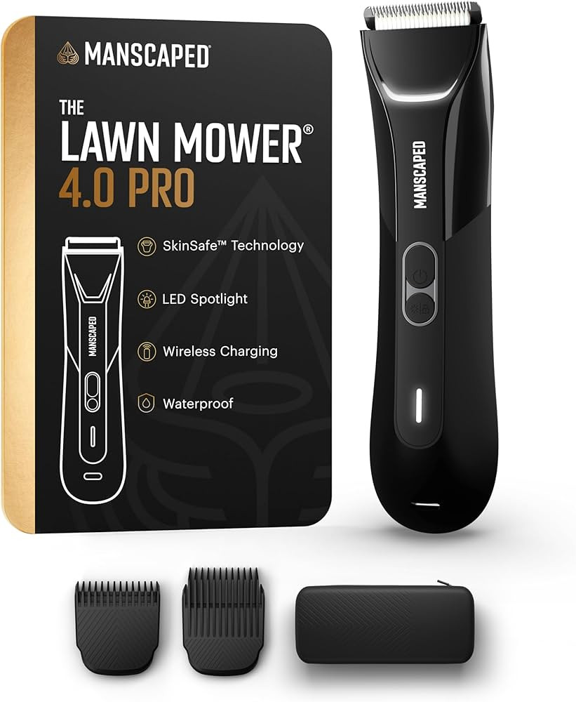 MANSCAPED® The Lawn Mower® 4.0 PRO - Groin & Body Hair Trimmer, Updated SkinSafe® Trimmer Blad... | Amazon (US)