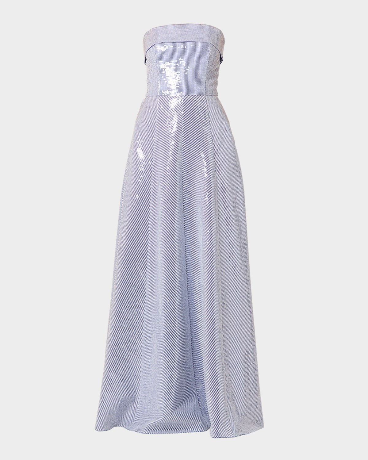 Bennett Strapless Striped Sequin Gown | Neiman Marcus