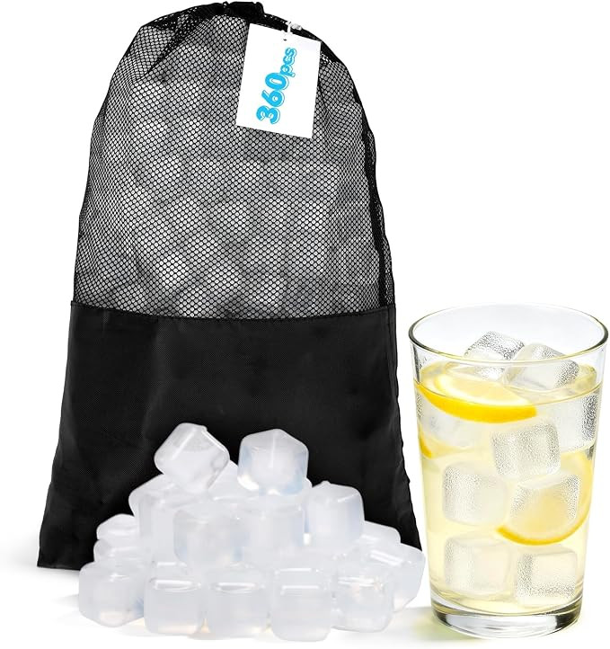 Nilpferd 360Pcs Reusable Ice Cubes for Drinks, BPA-Free Ice Packs for Lunch Boxes Coolers, Refree... | Amazon (US)