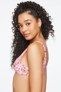 Floral Print Twist-Front Bikini Top | Forever 21 (US)